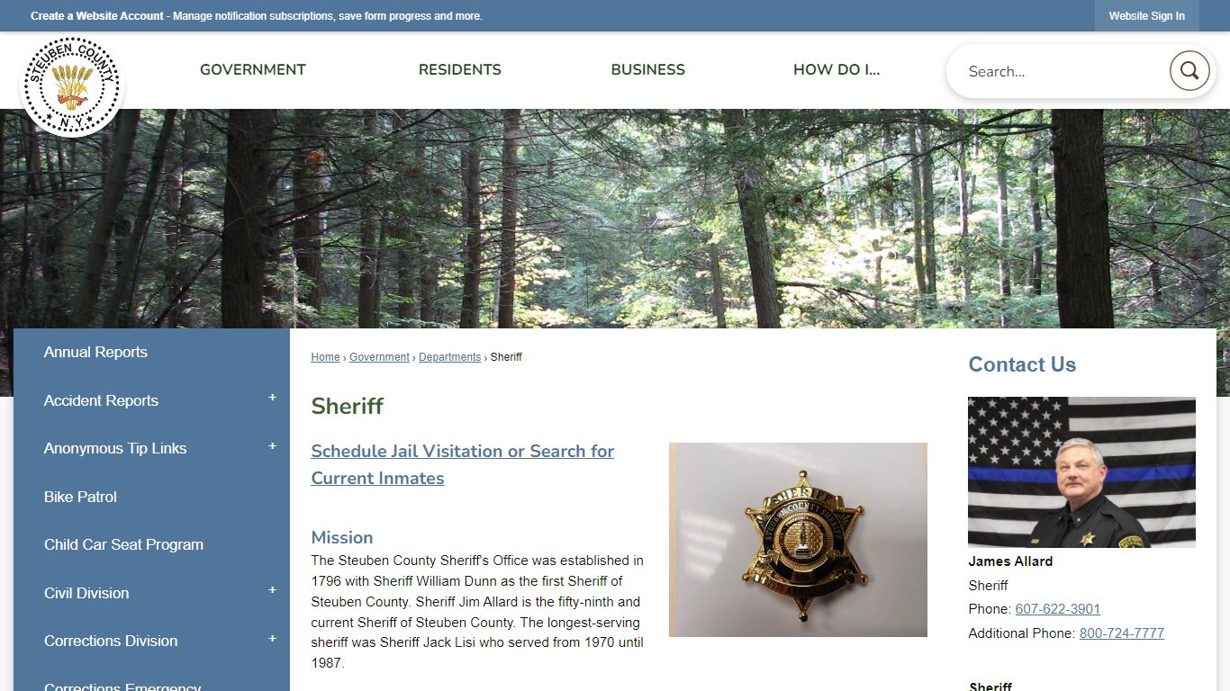 Sheriff | Steuben County, NY