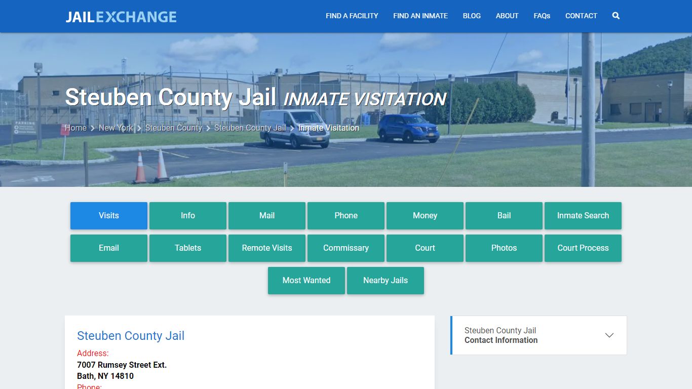 Inmate Visitation - Steuben County Jail, NY - Jail Exchange
